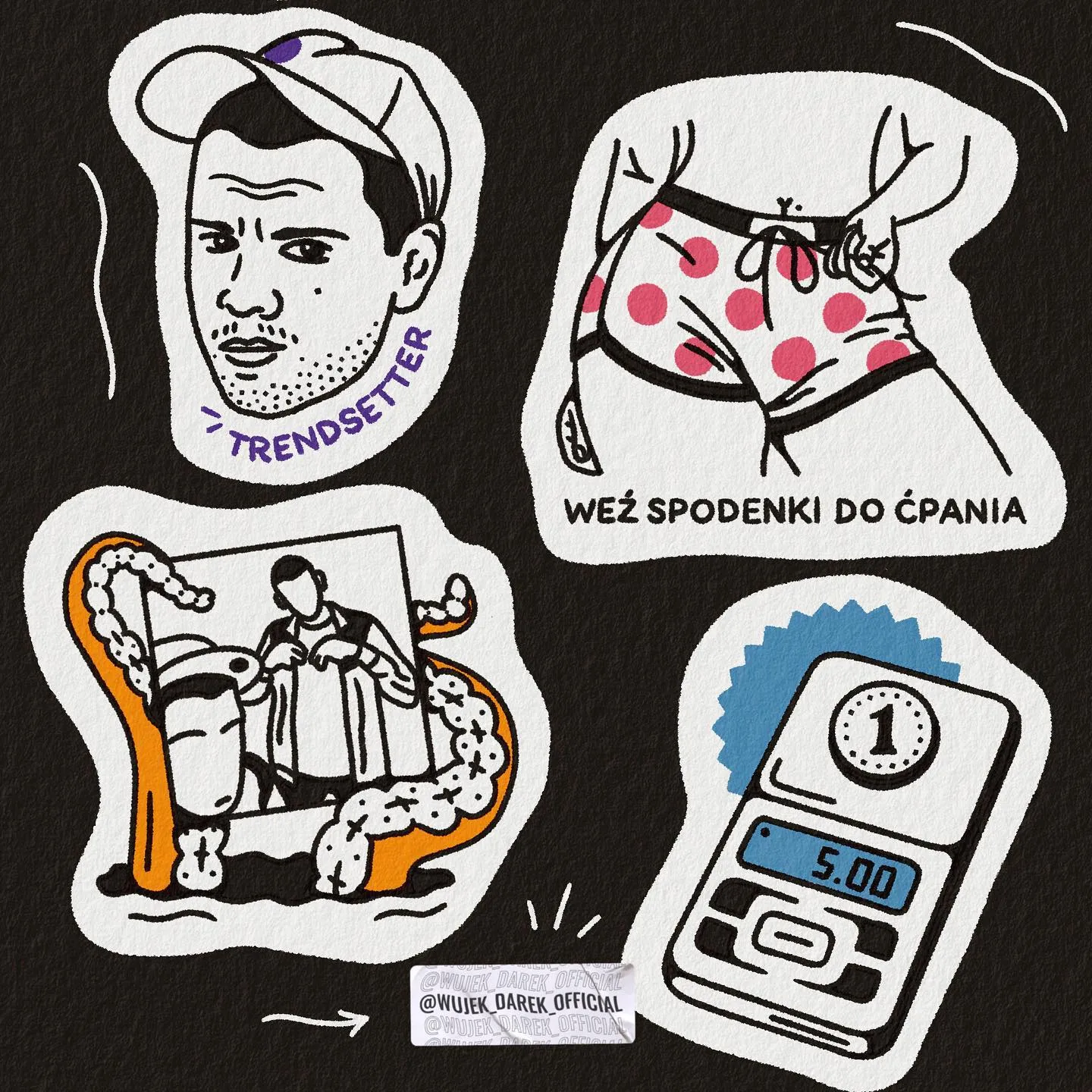 Tatuaż clean ignorant — Wujek Darek — tatuaż, Wujek Darek, Warszawa, Polska