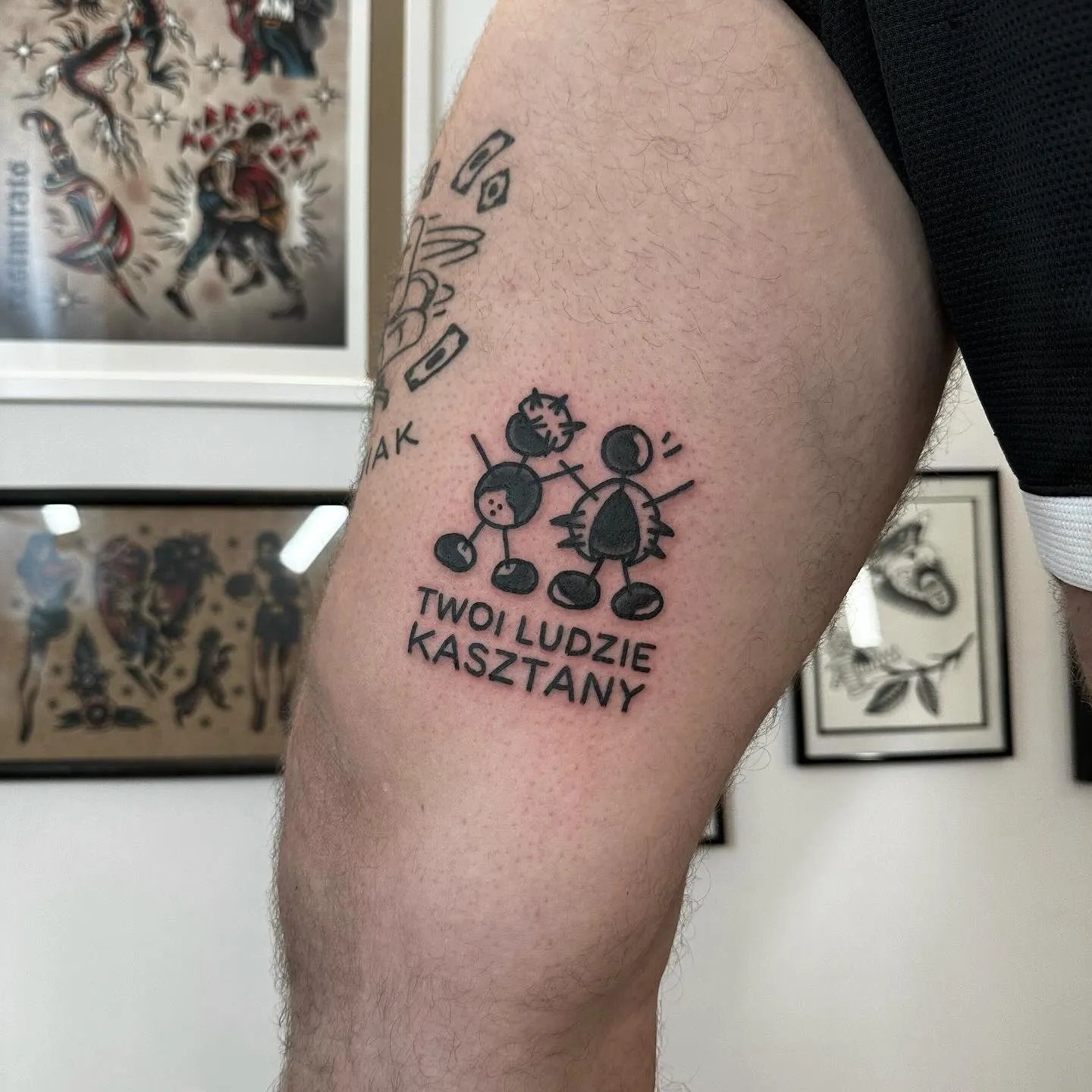 Tatuaż clean ignorant — Wujek Darek — tatuaż, Wujek Darek, Warszawa, Polska