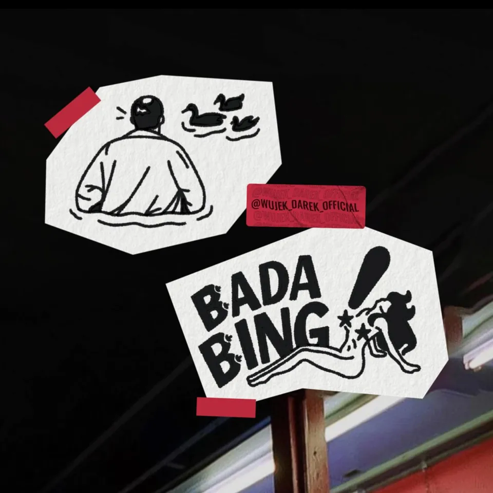 Ignorant flash sheet z gangsterskimi motywami i kaczkami na czarnym tle (4) — Tattoo, Wujek Darek Tattoo, Warszawa