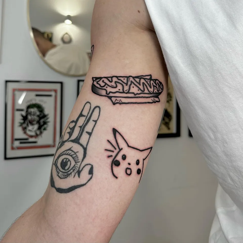 Tyle sera na zapiekance, że Pikachu w szoku — Tattoo, Wujek Darek Tattoo, Warszawa