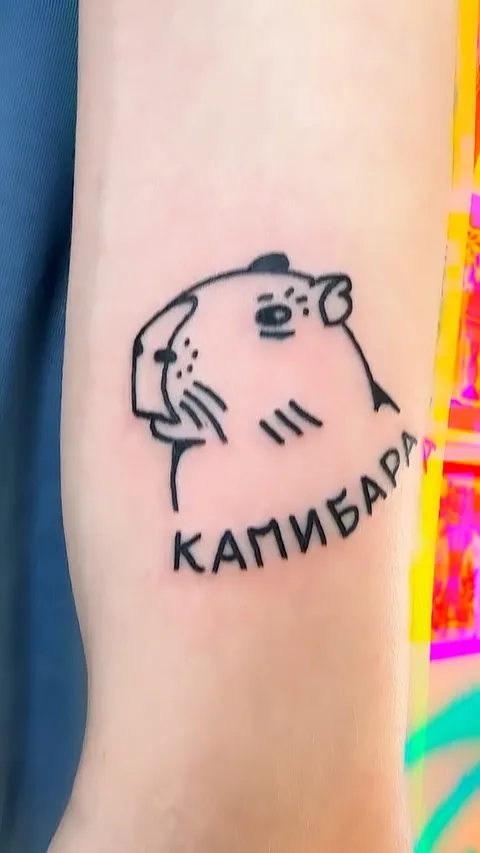 Kapibara kapibara kapibara — Tattoo, Wujek Darek Tattoo, Warszawa